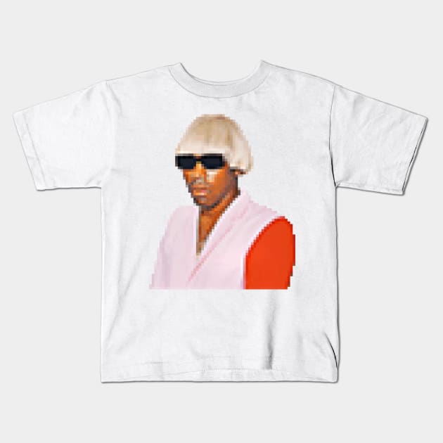 Tyler Pixel Kids T-Shirt by DankFutura